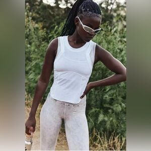 NWT Free People Movement Women's Silver Lining Tempo Tank~White~Small~$40